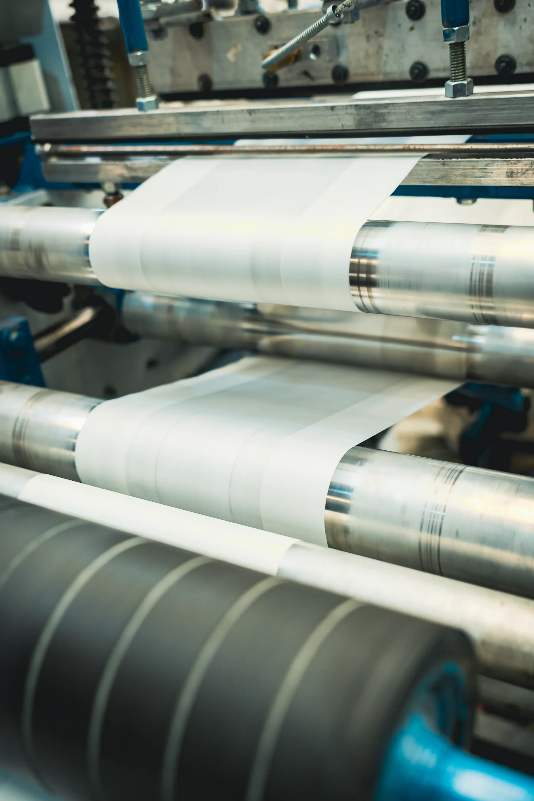 Línea de extrusión de polietileno en la fábrica