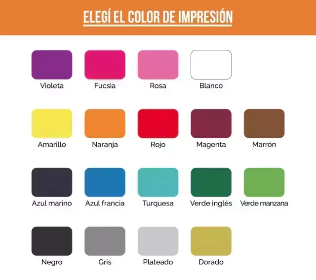 COLORES DE IMPRESION